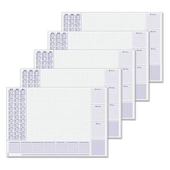 Sous-Main Papier SIGEL A2 Avec Calendrier 2026/2027 - 40 Feuilles Détachables - Protège Bureau Et Organiseur