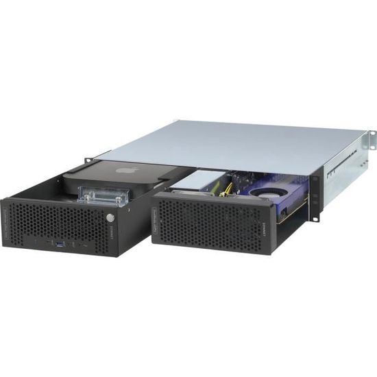 Tooq RACK-406N-USB3 - Boîtier d'ordinateur (pour Rack 19 4U, Agrafe de