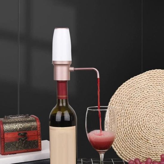 Aérateur de vin électrique, carafe à vin One Touch, aérateur de vin intelligent et distributeur de vin automatique avec rechargeable par USB, meilleur cadeau pour les amateurs de vin