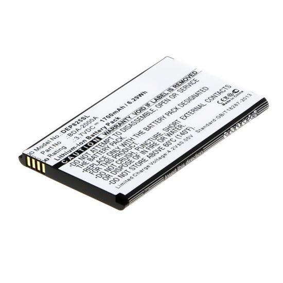 TECHTEK Batterie Compatible Doro Liberto 650 Secure 580 Secure 580IUP - 700mAh Li-ion Remplace DBI-800B DBI-800C
