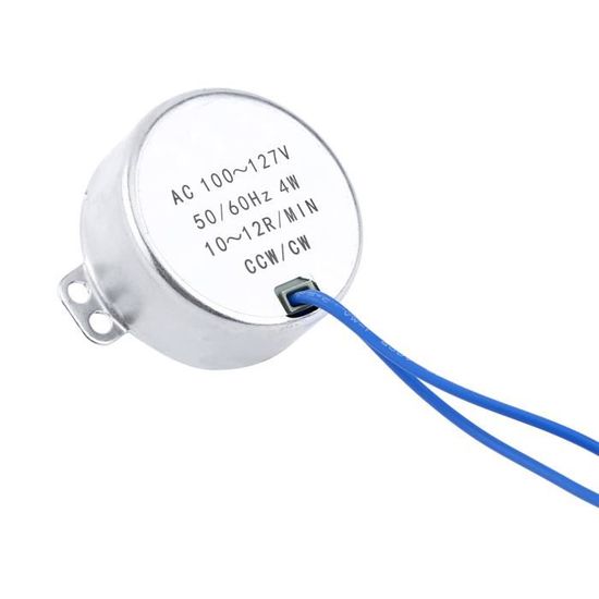 Moteur Électrique Synchrone TY-50-F AC 100-120V 4W 2.5-3rpm CW/CCW Compatible TY-50BF