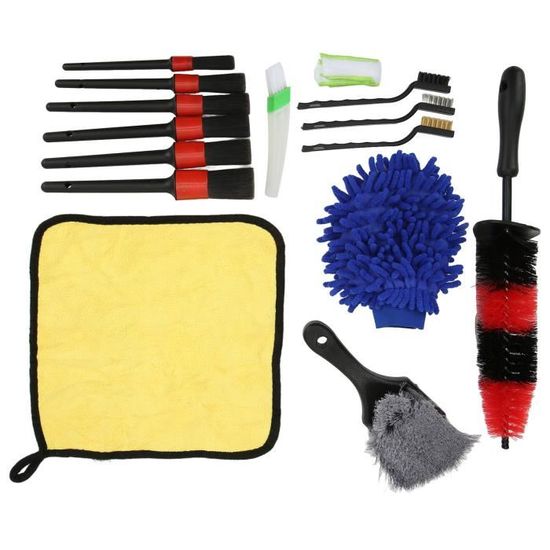 Kit De Nettoyage Voiture 41 Pièces – Intérieur – Poignée Haute Puissance – Neuf