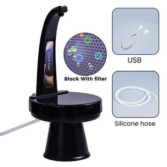 Pompe à Eau Électrique Rechargeable USB - Distributeur D'Eau 3 Débits - Portable Pour Bouteille - Camping, Maison