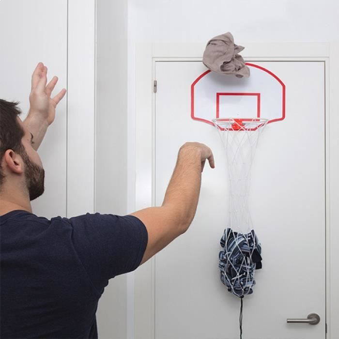 Panier à linge, panier à linge pliable en tissu de basket-ball, grand panier de rangement durable avec poignées, 50 l