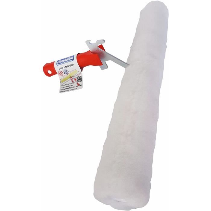 DUO MIX Rouleau de peinture – Peignez les murs et plafonds deux fois plus rapidement de haute qualité, rouleau de peinture géant, ma
