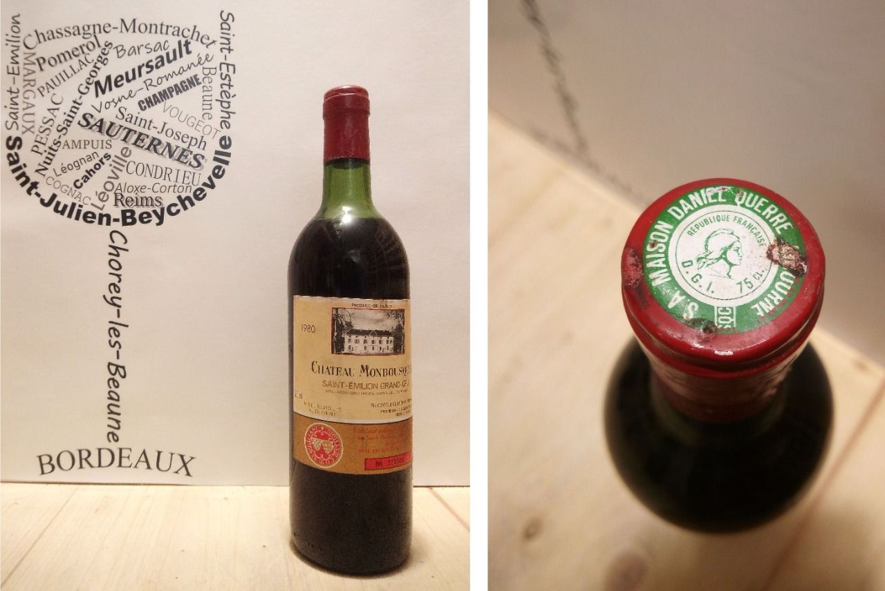 Château Monbousquet 1980 - Saint-Emilion Grand Cru - Grand Cru Classé - 1 x 75 cl - Rouge