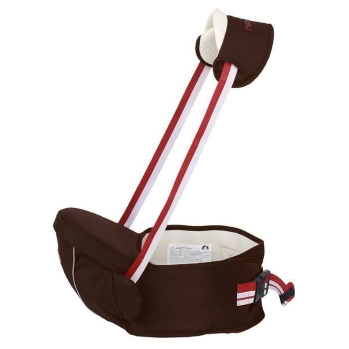 Porte Bébé Avant Tabouret Multifonction Respirant Ceinture Siège Confortable Sécurité Enfant Café