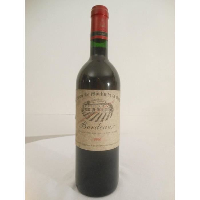 bordeaux château le moulin de la gache rouge 1996 - bordeaux france.