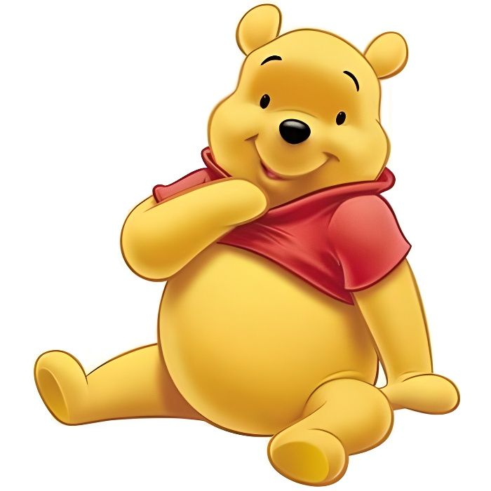 SHAPED WINNIE L'OURSON jaune 50x80, par Winnie, Tapis pour enfant