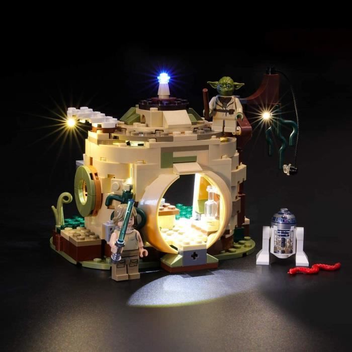 Jeux de construction BRIKSMAX Kit de LED pour Lego Star Wars La hutte de Yoda,Compatible avec la Maquette Lego 75208, La 52957