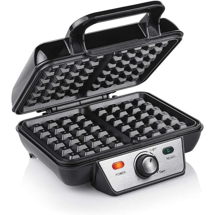 Gaufrier Tristar WF-2195 noir – 2 gaufres – 1 000 W