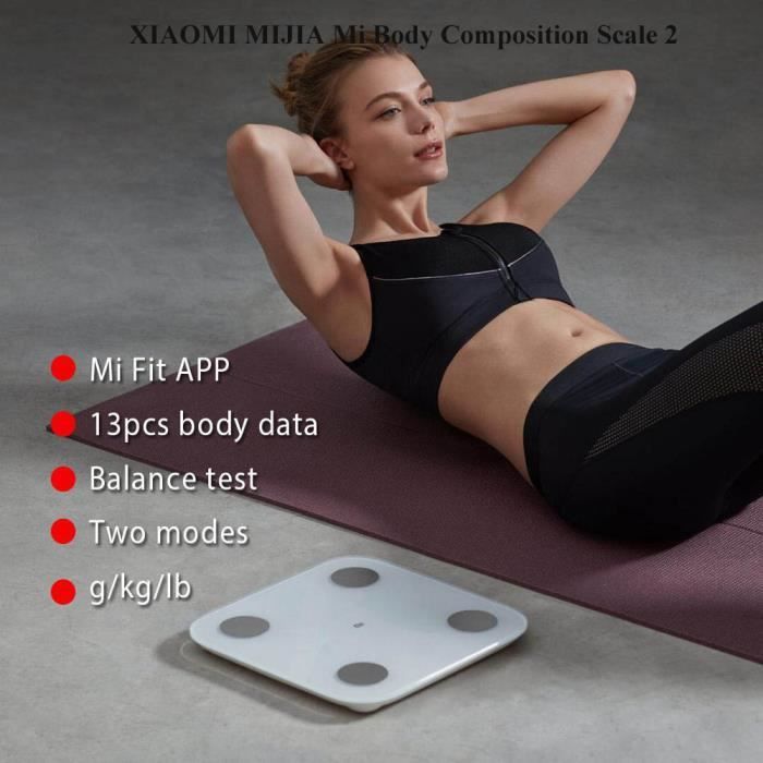 XIAOMI Mi Body Composition Scale 2 Pèse personne impédancemètre connecté, Xiaomi Échelles de graisse corporelle 2 Génération