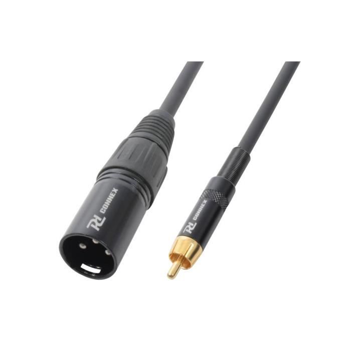 Cordon XLR Mâle -RCA Mâle 8 m-PD Connex