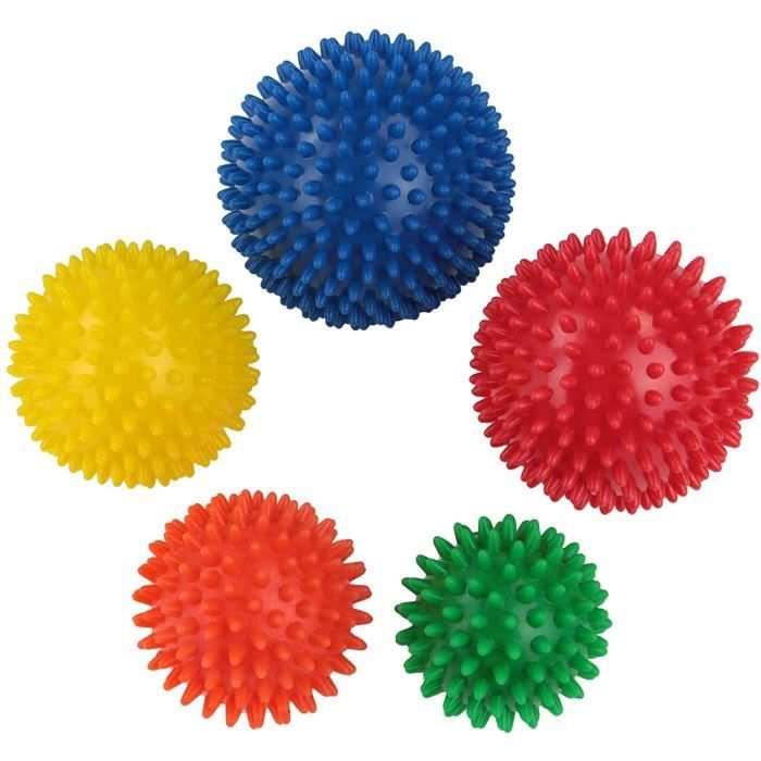 Accessoires de massage manuel BB Sport balles de Massage avec différentes duretés et Tailles Set de 5 Boules de Massage 178777