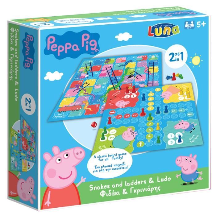 Luna jeux de société Peppa Pig 21,5 cm carton 2 pièces