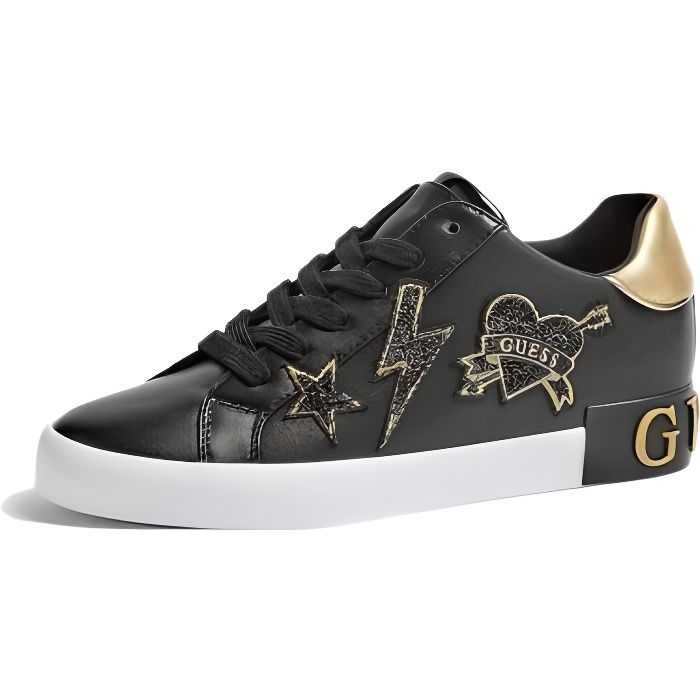Guess Baskets Femme FL8PAHELE12 Path Noir - Taille - 39 EU