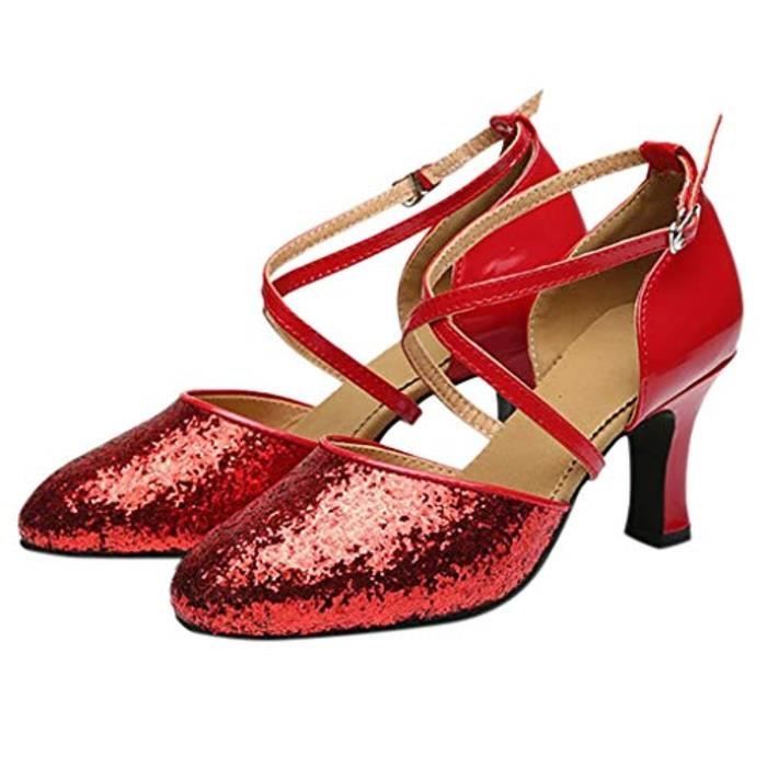 Sandale De Randonnee JCC6H Pompe plate-forme haut talon Parti Rumba s chaussures de danse Valse de bal Salle de bal Salsa chaussures