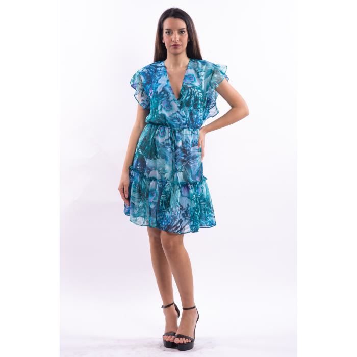 Robe courte à motif floral Guess - W2GK43WEL02