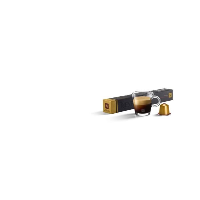 LOT DE 8 - NESPRESSO Volluto Decaffeinato Intensité 4 - 1 étui de 10 capsules