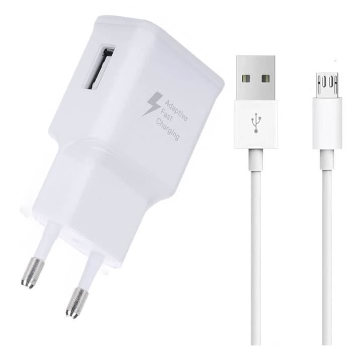 Pack Chargeur + Câble pour Xiaomi Redmi 10A Sport Fast Charger Ultra-puissant et rapide NOUVELLE GENERATION 3A avec CABLE Micro-USB