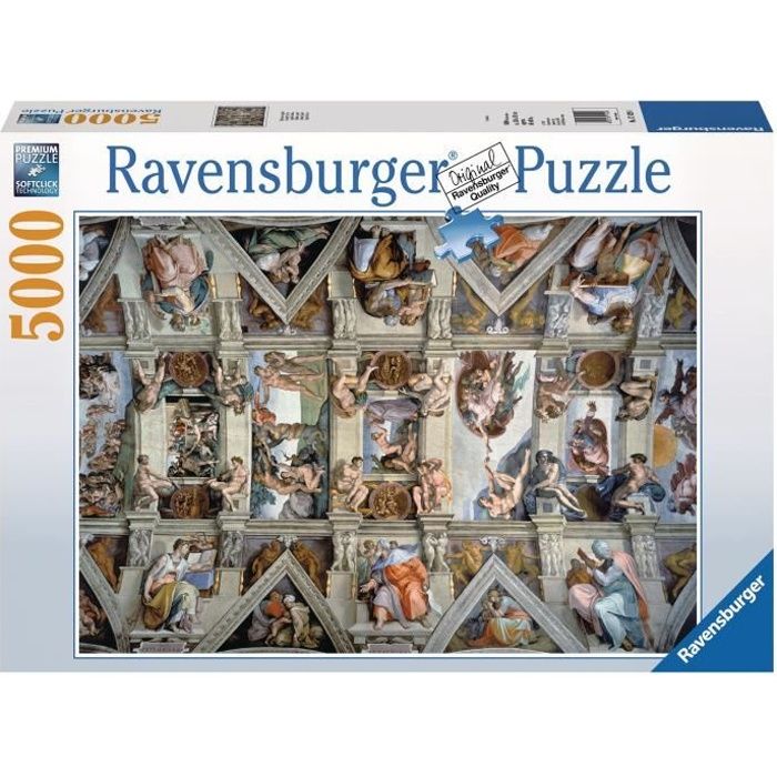 Puzzle 5000 pièces - Chapelle Sixtine - Ravensburger - Puzzle adultes - Dès 14 ans