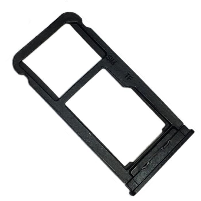 Tiroir Carte SIM et Support micro-SD pour Samsung Galaxy Tab A 8.0 (2019), Piece de Remplacement Original, Noir