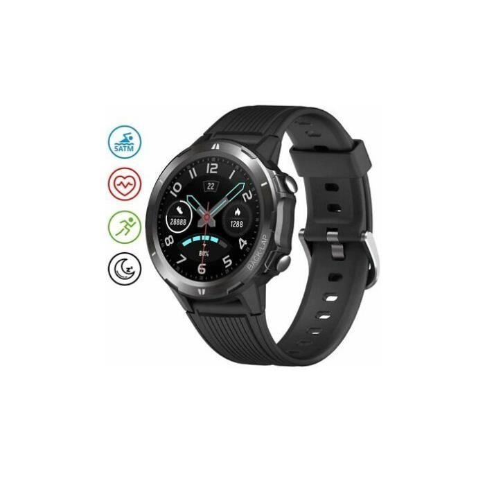 UMIDIGI Uwatch GT 5ATM Montre de sport Matte Black noir Waterproof Fitness Tracker With Pedometer Smart Watch montre intelligent