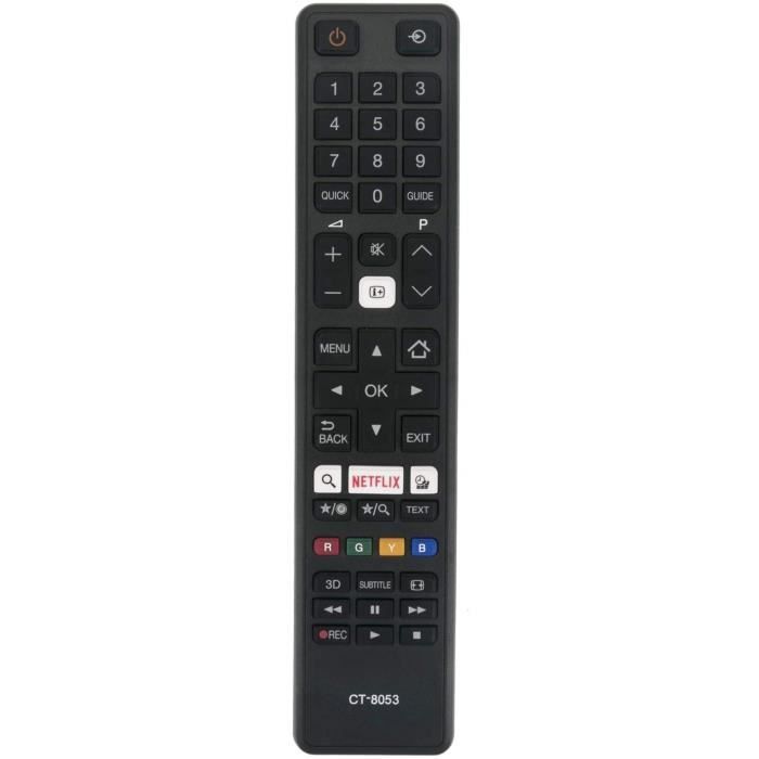 Vinabty CT-8053 Telecomando si adatta a Toshiba 48U7653DB 65U6663 55U6663 55U7653 55U6763 Smart 4K UHD LED TV 1556