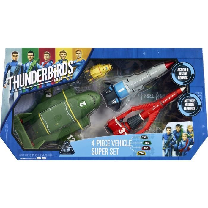THUNDERBIRDS Super Set avec 4 Véhicules