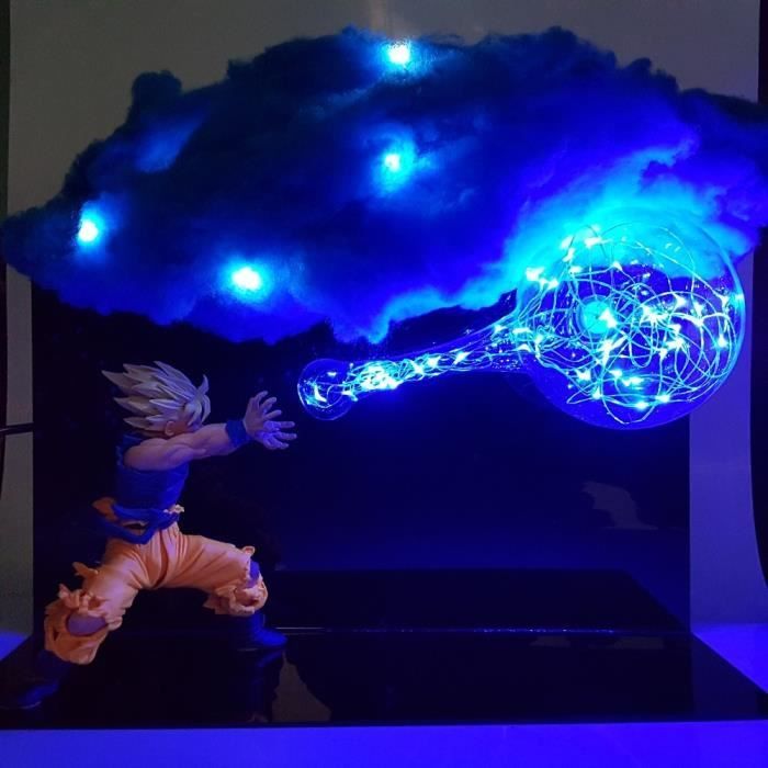 Boule de Dragon lampe à Led Son Goku Kamehameha veilleuse lampe à poser Figuras boule de Dragon Lampara DBZ Goku nuage lumière à ass