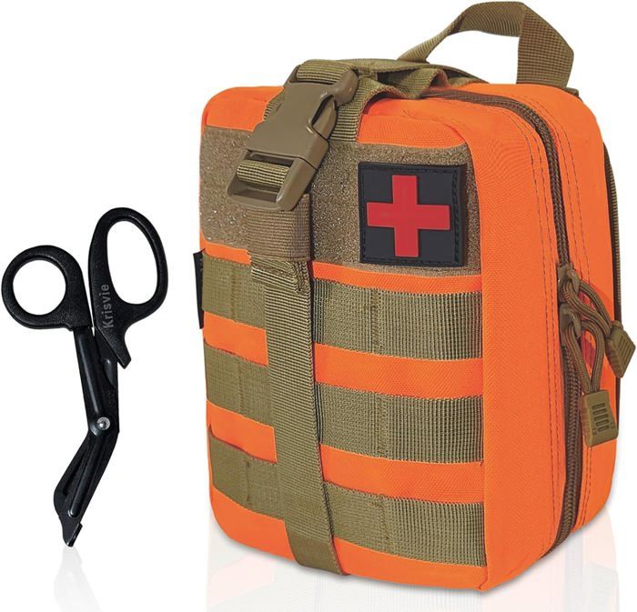 KrisVie Pochette EMT Médecine Tactique Sac étanche Molle de Premiers