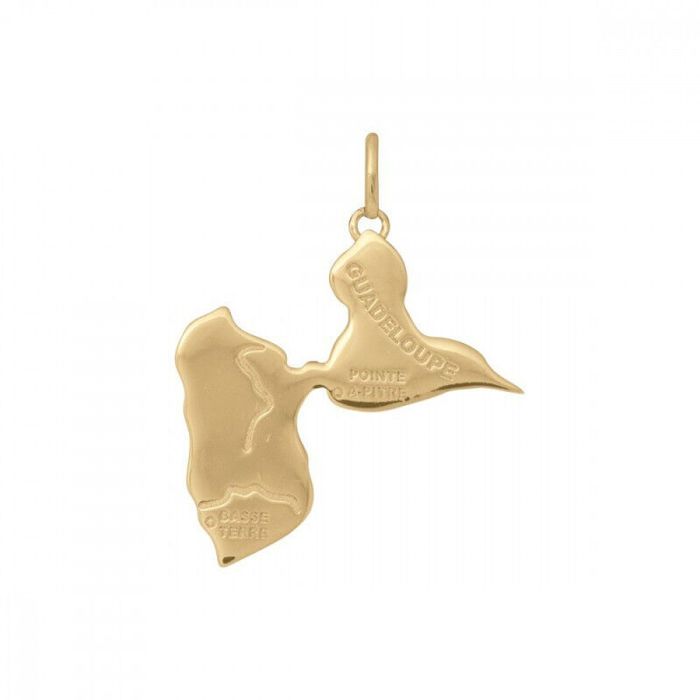 Pendentif  Guadeloupeplaqué or 750/000 garanti sans nickel