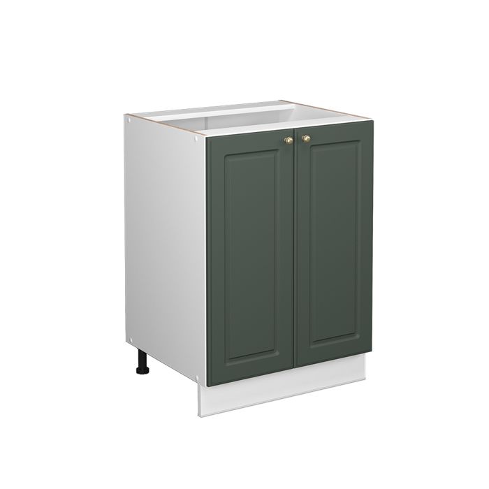 Meuble bas de cuisine Fame-Line 60cm sans PT Vert Or Campagne/Blanc Vicco 37985