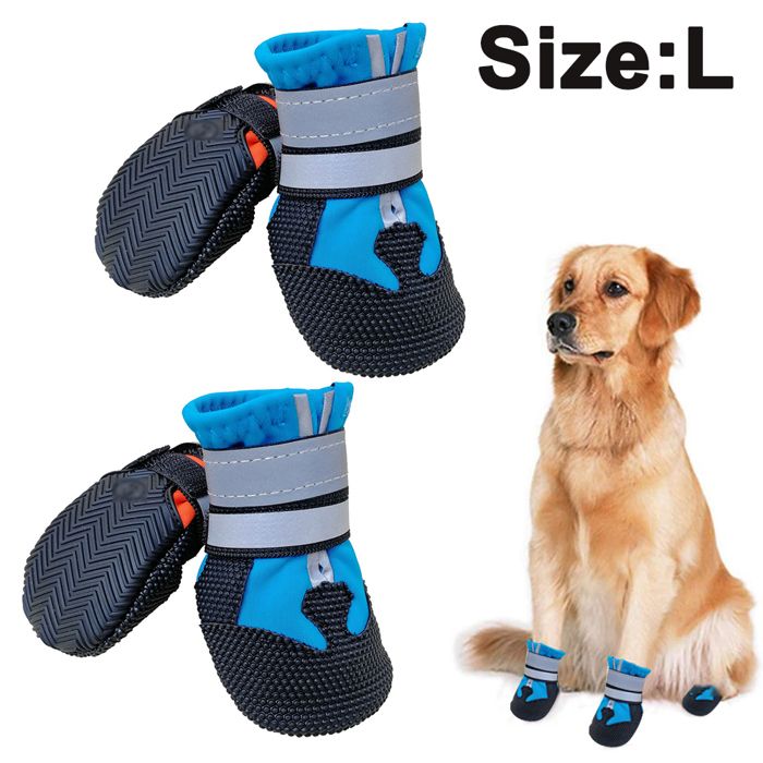 Comparer les prix de Bottes Antidérapantes pour Chiens, Chaussons Imperméables pour l'Extérieur, Taille Moyenne à Grande