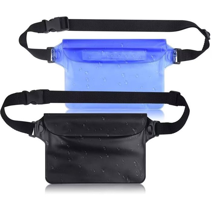 Sac étanche pour téléphone carte clé avec sangle ajustable idéal pour natation et rafting - Pack de 2
