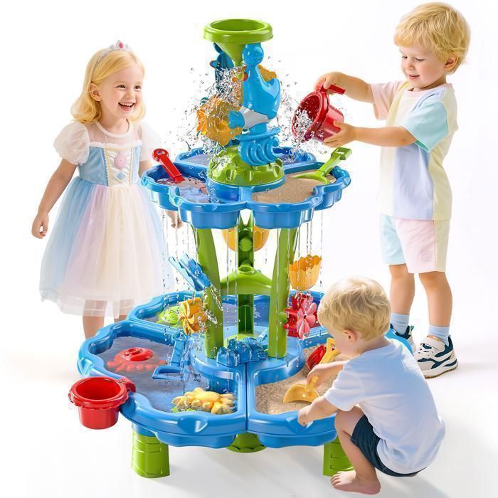 Pompe de table à eau pour table d'eau de table, jouet pour activités de plein air d'été, petits accessoires pour 4 heures Pompe de table à eau pour table d'eau de table, jouet pour activités de plein air d'été, petits accessoires pour 4 heures