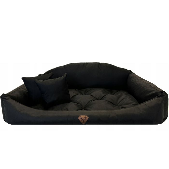 Meilleurs prix pour Lit Pour Chien Shell EDANTI Imperméables Avec Coussins 130x105 Noir