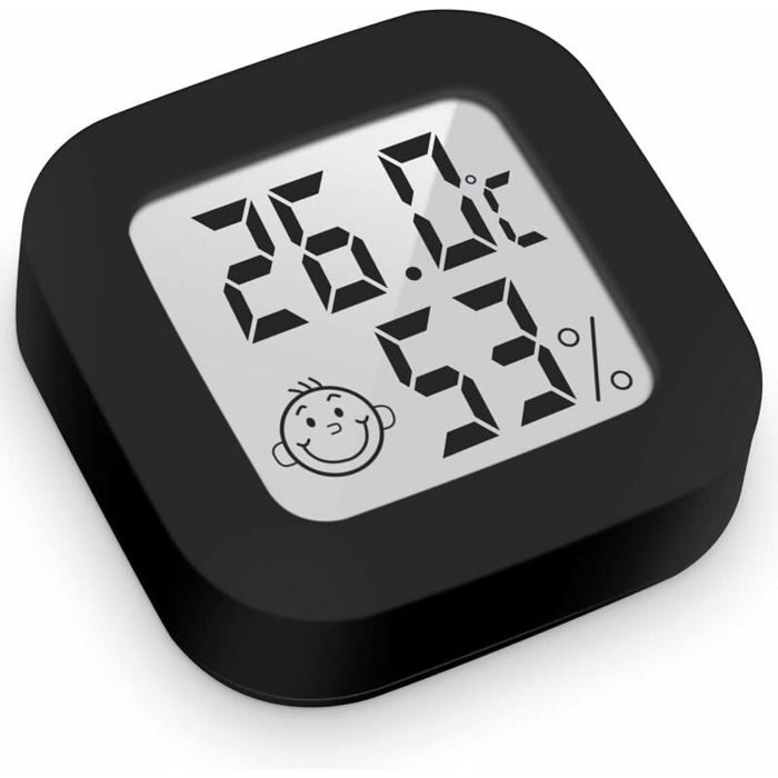Meilleurs prix pour Mini thermomètre hygromètre digital intérieurhaute précisionmoniteur de température et humiditénoir1 pièce YYV