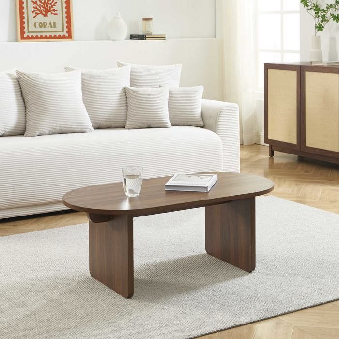 Table basse AFFY effet noyer - Bois