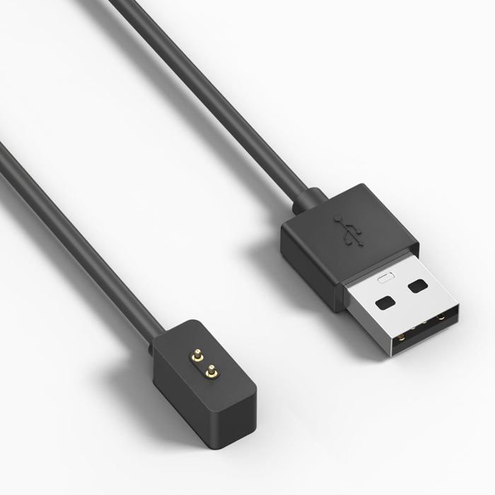 Chargeur Compatible avec Redmi Watch 4/5/Watch 3 Active 1m Câble de Chargement USB Remplacement Noir