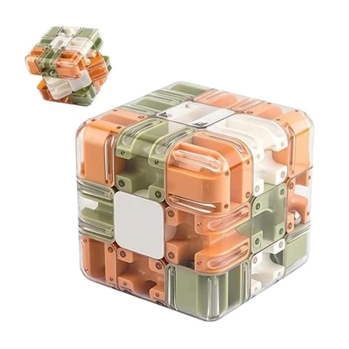 Grand Labyrinthe 3D Puzzless Maze Cube - Jouet Teaser Cerveau Engageant, Jeu Cube De Labyrinthe Interactif Pour Les Qui S'entraînent À La Conscience Spatiale Pensée