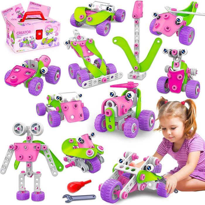 Jouet Enfants 3 4 5 6 7 Ans Garçon Fille Construction Magnetique Jouet