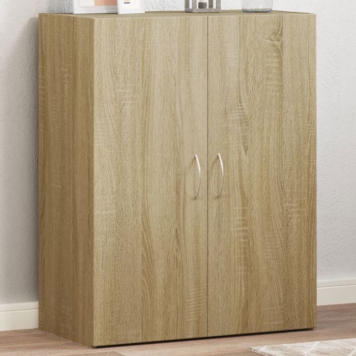 SALE 2026 Armoire de classement Brun - Armoire de classement chêne sonoma bois dingénierie PRO600394784