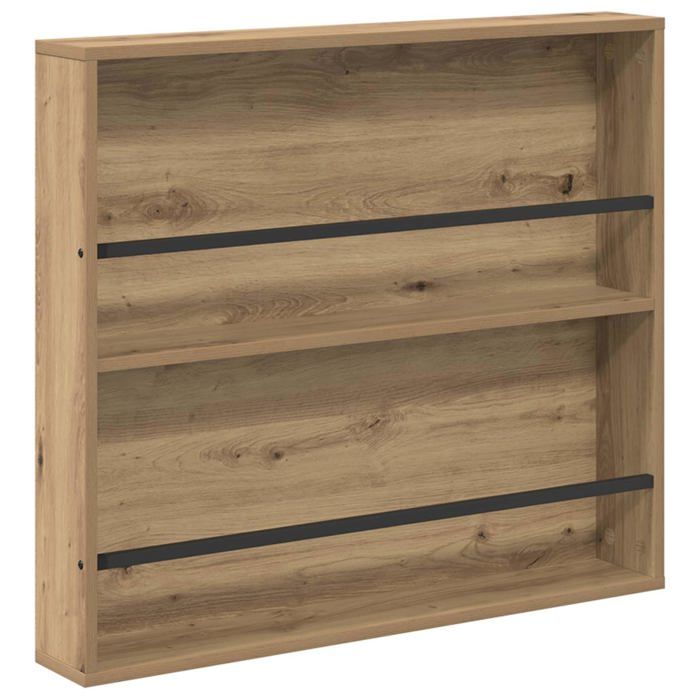 Porte-revues mural en bois dingénierie - vidaXL - Chêne artisanal - 80x12x70 cm - 567 kg - Durable - Étagère moderne