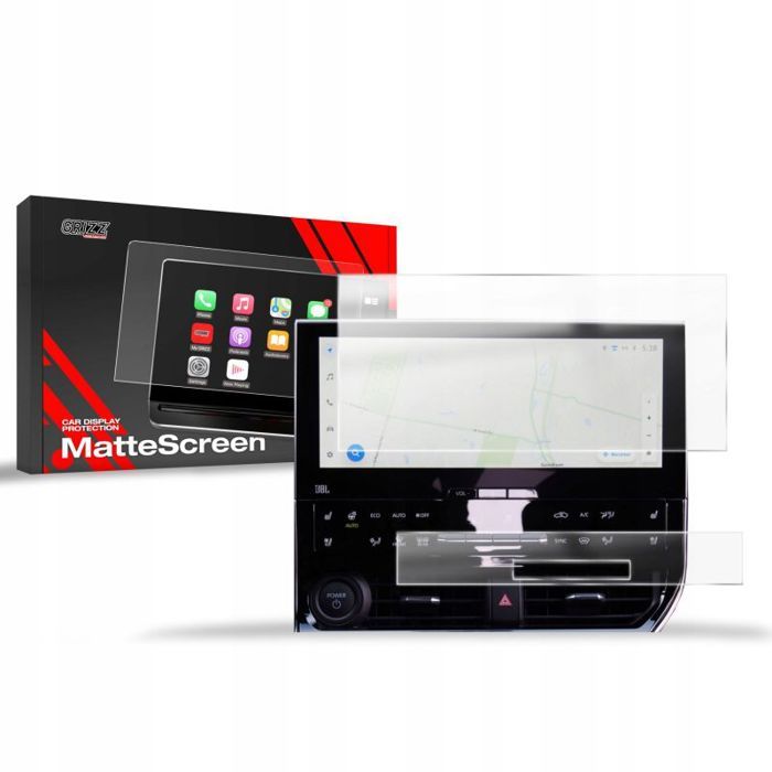 Film protecteur - GRIZZGLASS - Toyota bZ4X 12.3 (2022-2025) - Finition mate - 2 en 1 - Noir mat