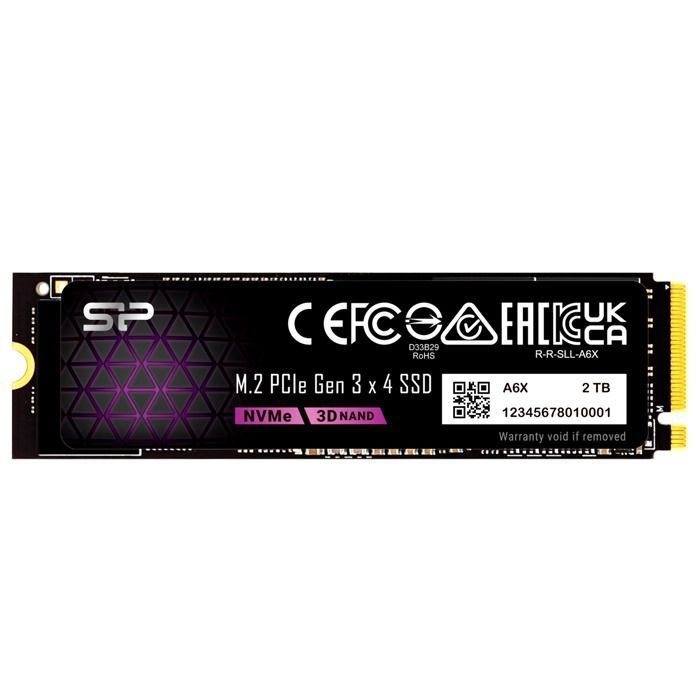 Silicon Power Disque SSD P34a6x 2TB M.2 PCIe Gen3x4 2200MB/s