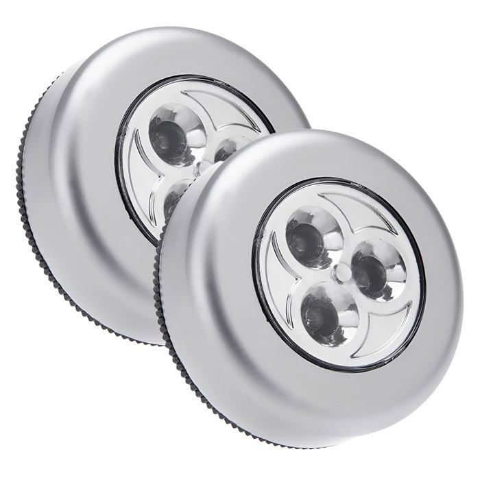 Lampe placard à pile LED - 2 pièces détecteur mouvement - Lumière étagère penderie couloir cuisine - Éclairage automatique Corvina