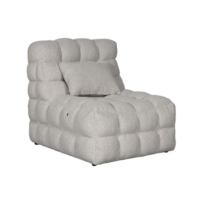 Fauteuil massant électrique tissu beige Millie Takasit