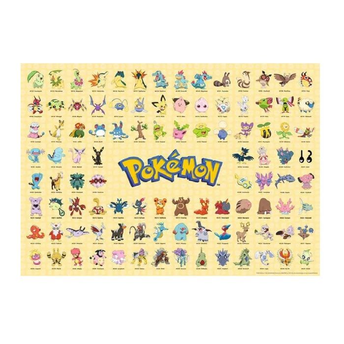 Puzzle - NATHAN - 020462 - 1000 pièces - 70 x 50 cm - Pokédex région Johto (Pokémon) Puzzle - NATHAN - 020462 - 1000 pièces - 70 x 50 cm - Pokédex région Johto (Pokémon)