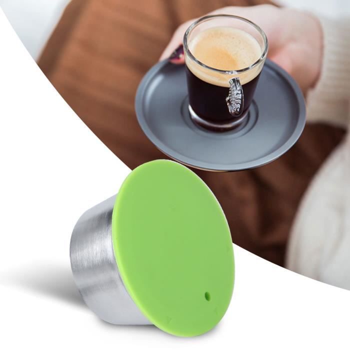 SPR Tasse à café rechargeable réutilisable en acier inoxydable durable pour  cafetière Dolce Gusto (vert) HJ011 - Cdiscount Electroménager
